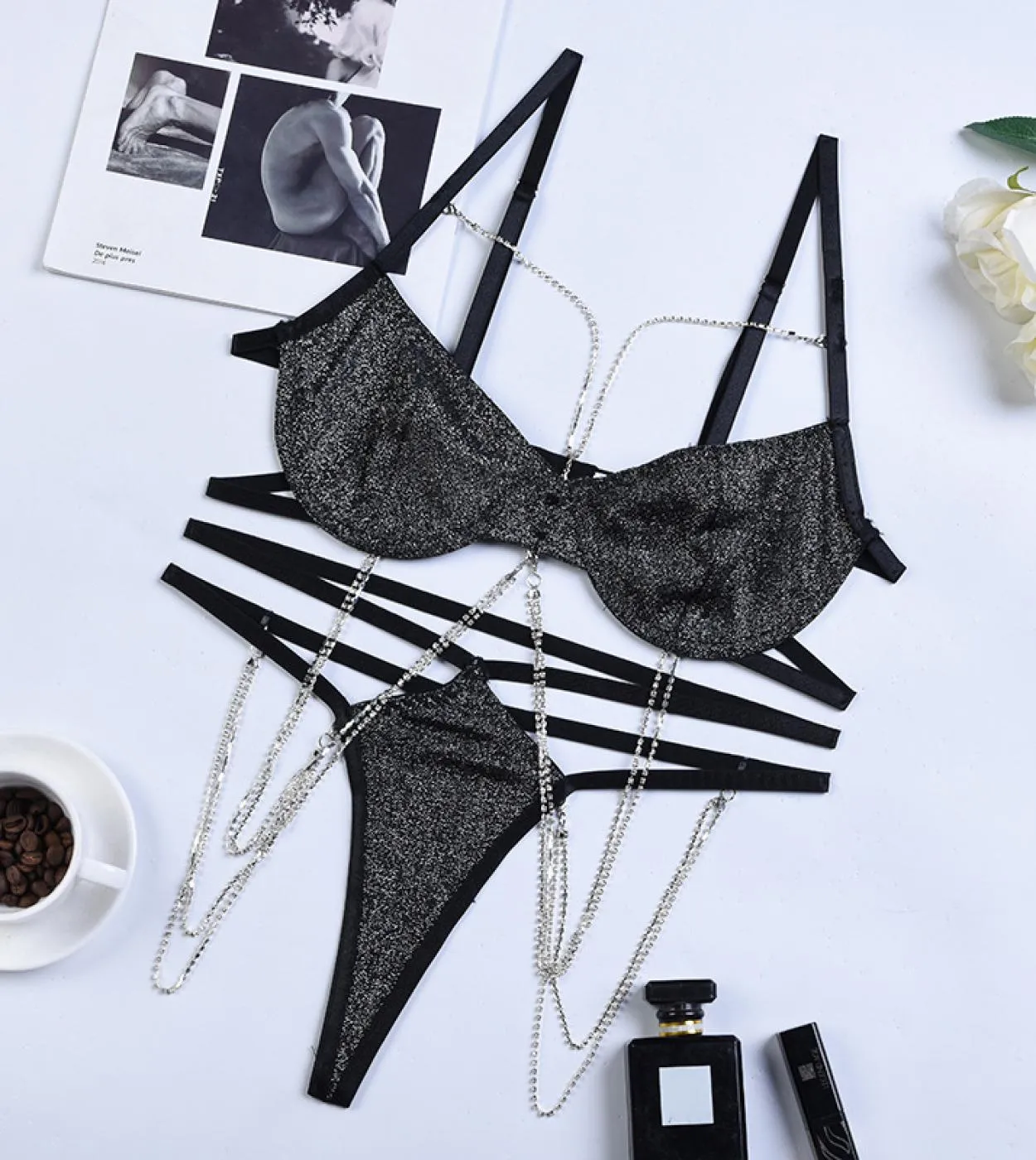 Reggiseno intimo donna con strass Reggiseno intimo con strass Reggiseno intimo reggiseno con strass
