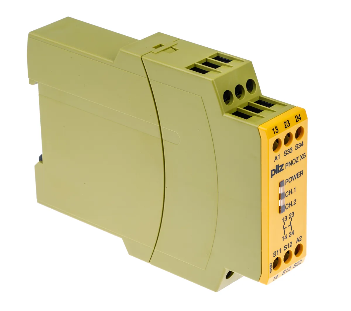 Relè di sicurezza Pilz PNOZ X5, 24V ca/cc, 1, 2 canali, 2 contatti di sicurezza