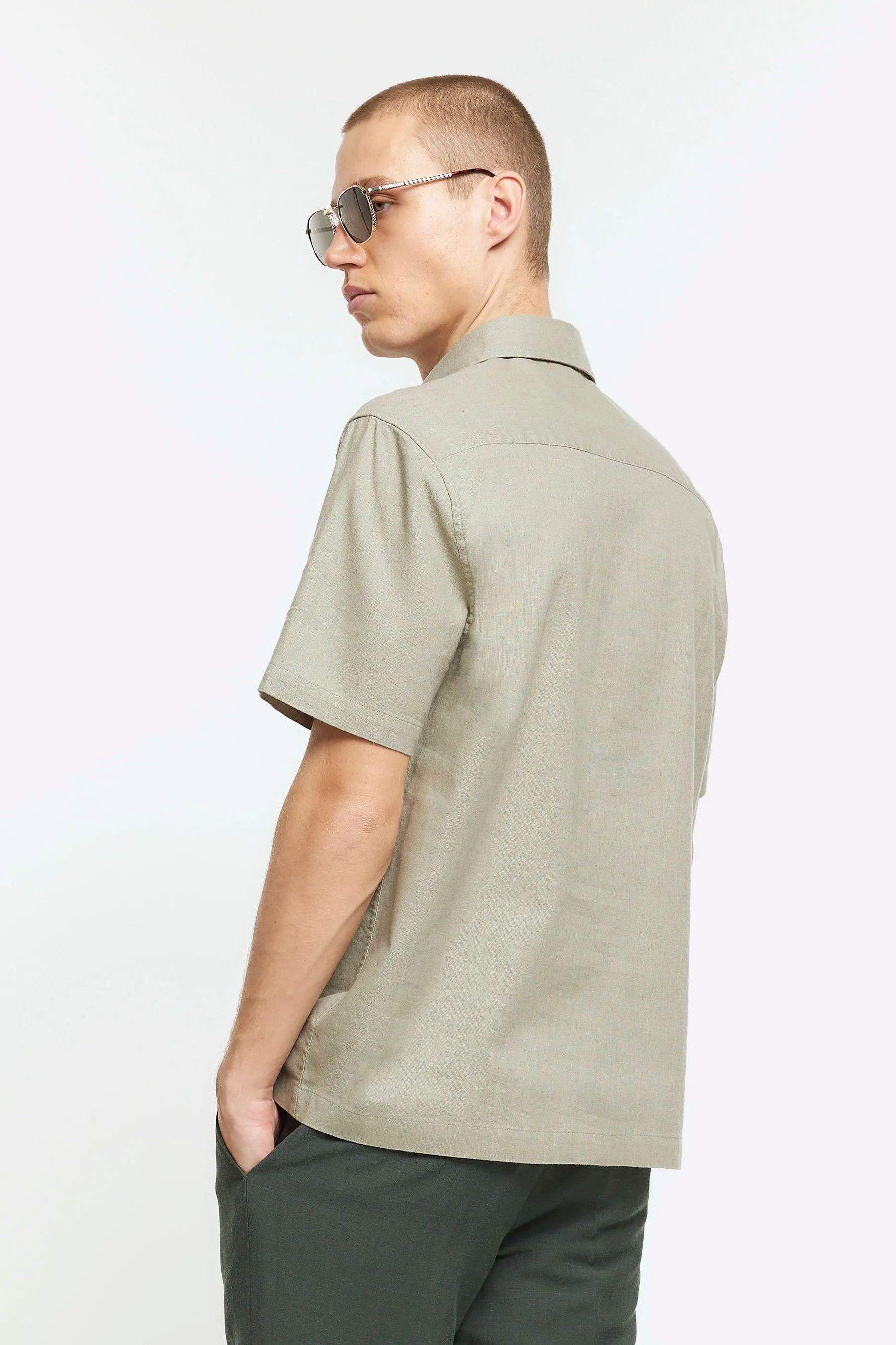 River Island - Camicia in lino