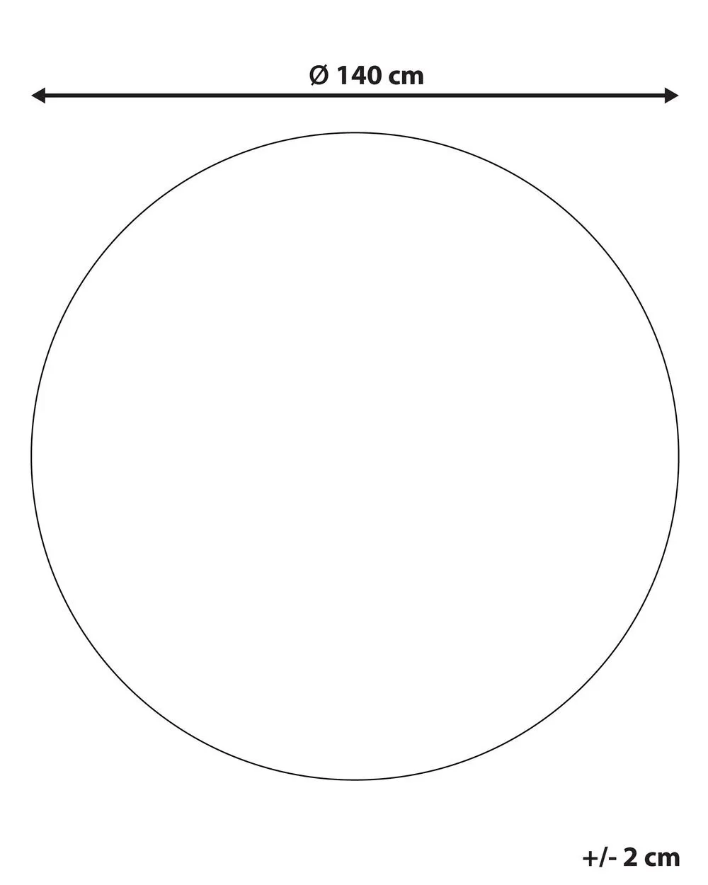 Round Jute Area Rug ⌀ 140 cm Beige and White MELEKLI