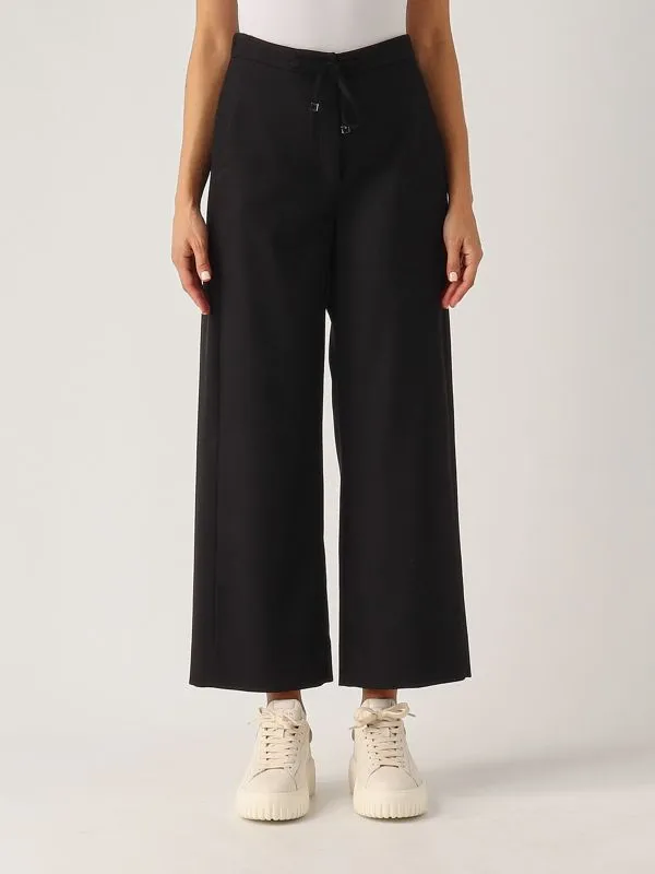 S MAX MARA  Pantalone donna S Max Mara Flora in lana stretch Nero