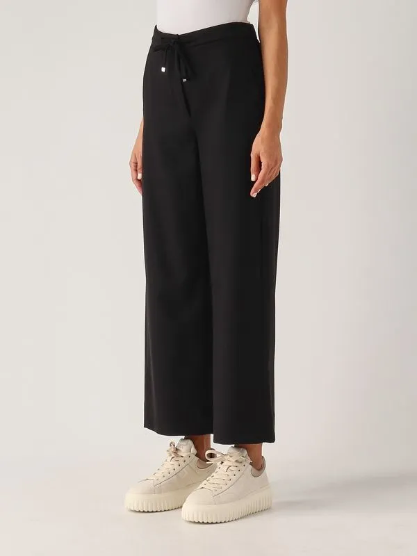S MAX MARA  Pantalone donna S Max Mara Flora in lana stretch Nero
