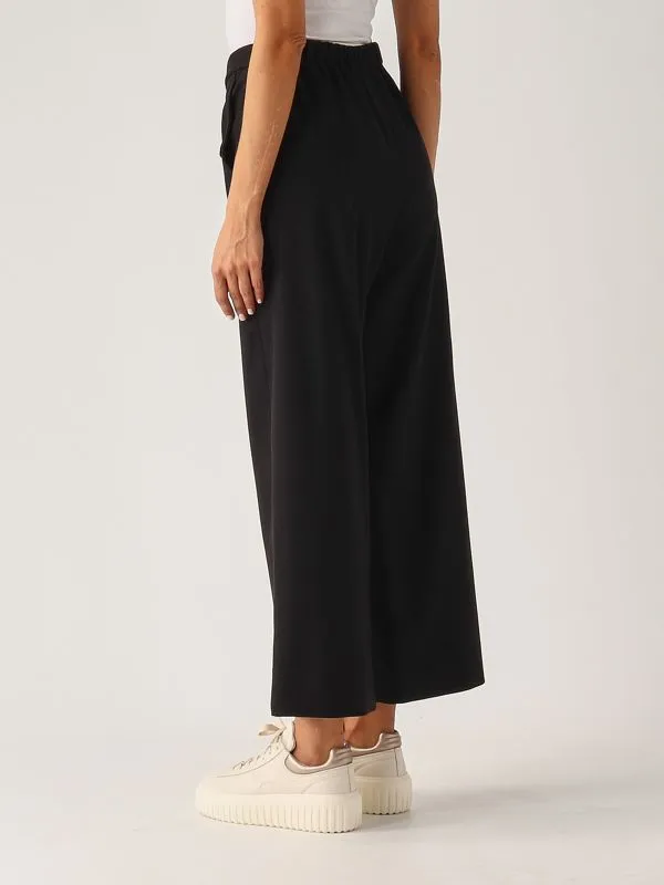 S MAX MARA  Pantalone donna S Max Mara Flora in lana stretch Nero