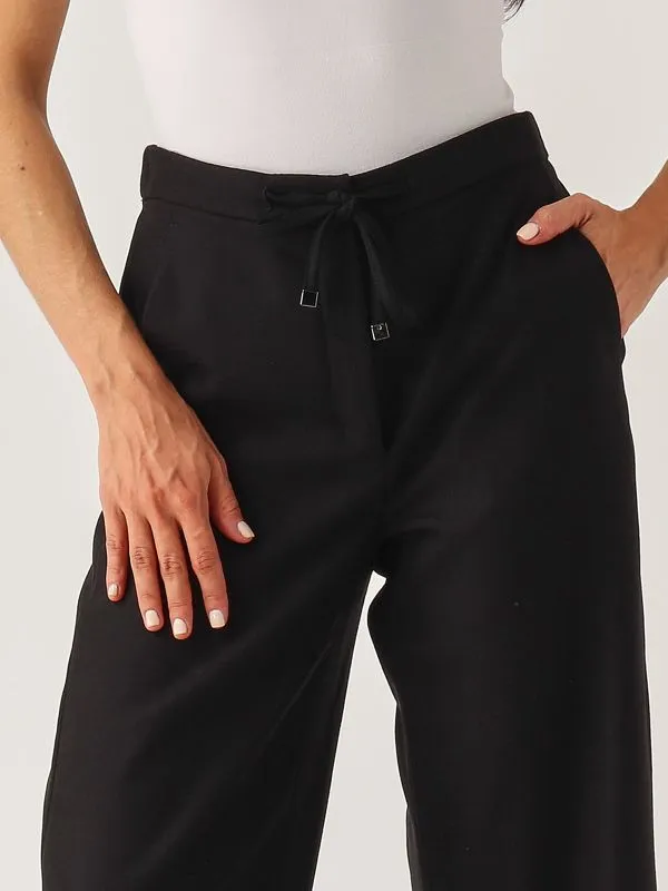 S MAX MARA  Pantalone donna S Max Mara Flora in lana stretch Nero