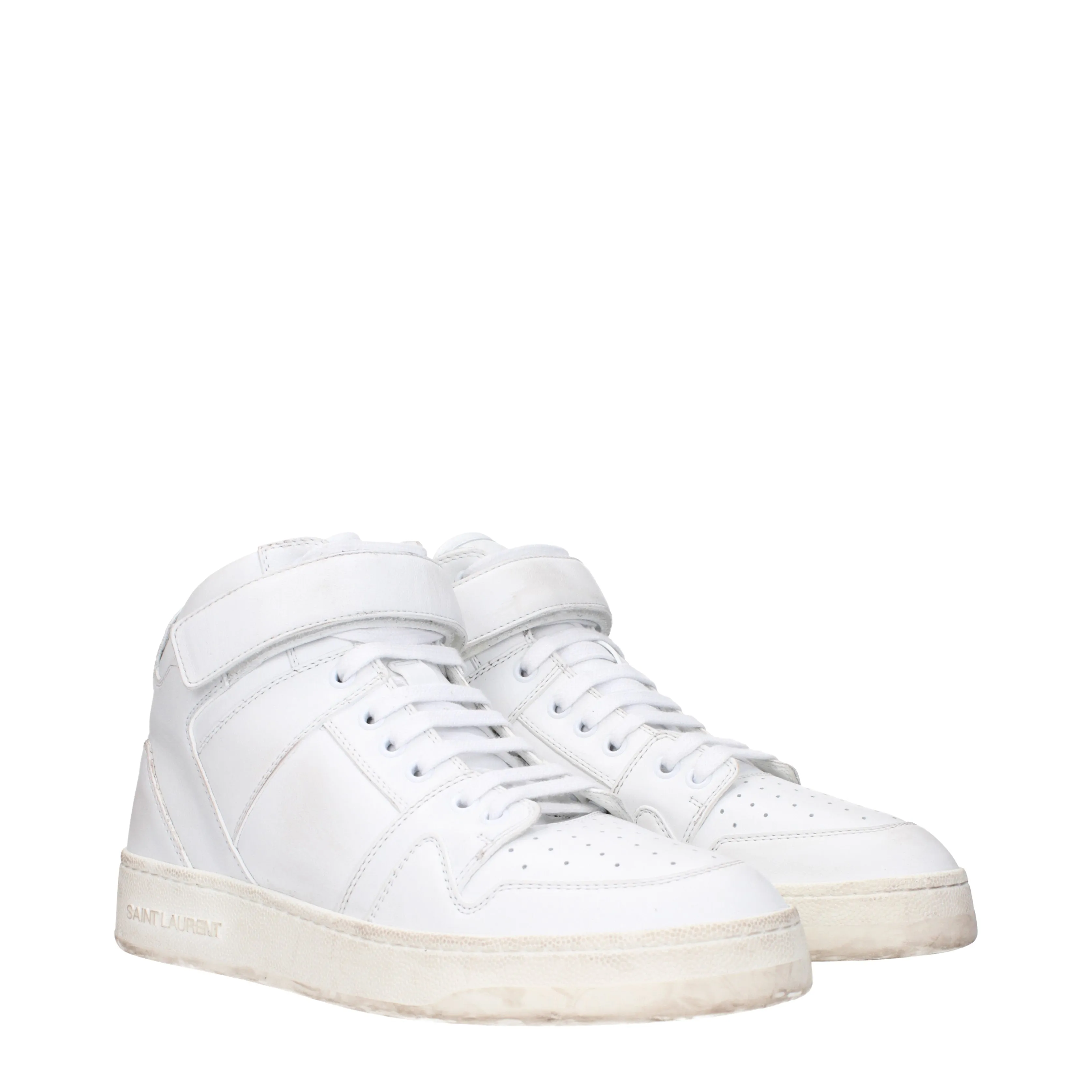 Saint Laurent Sneakers Lax Uomo Pelle Bianco