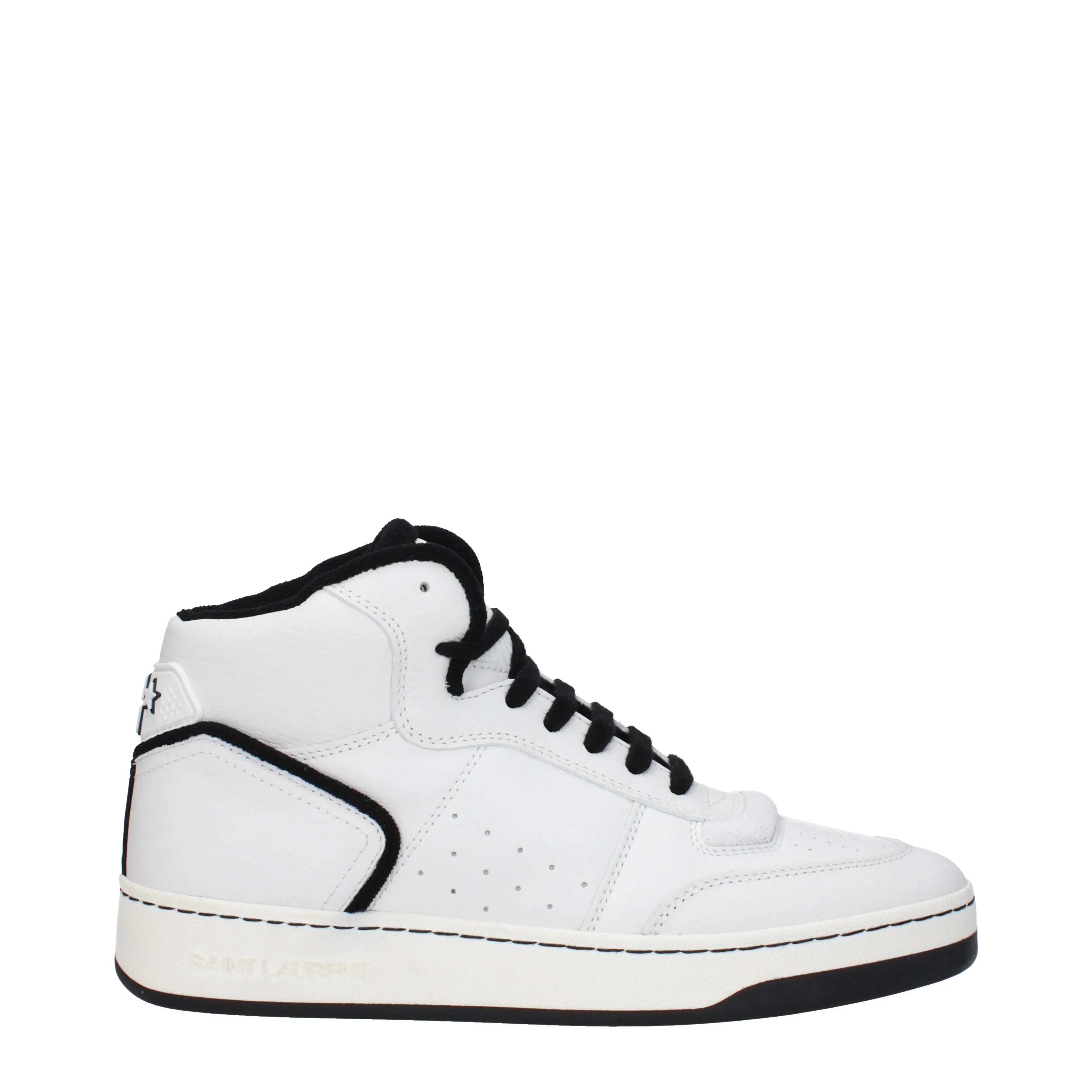 Saint Laurent Sneakers Sl80 Donna Pelle Bianco/Nero