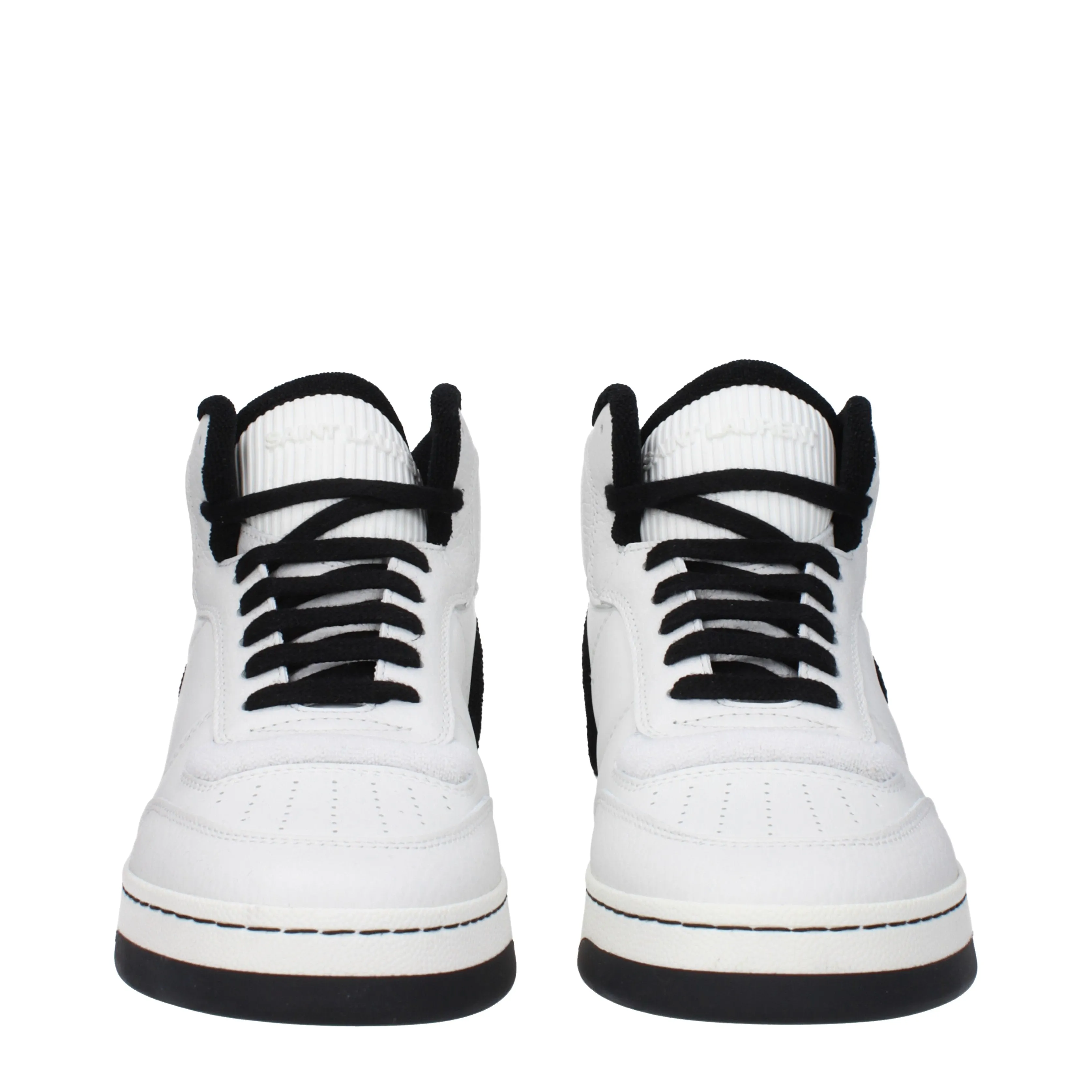 Saint Laurent Sneakers Sl80 Donna Pelle Bianco/Nero