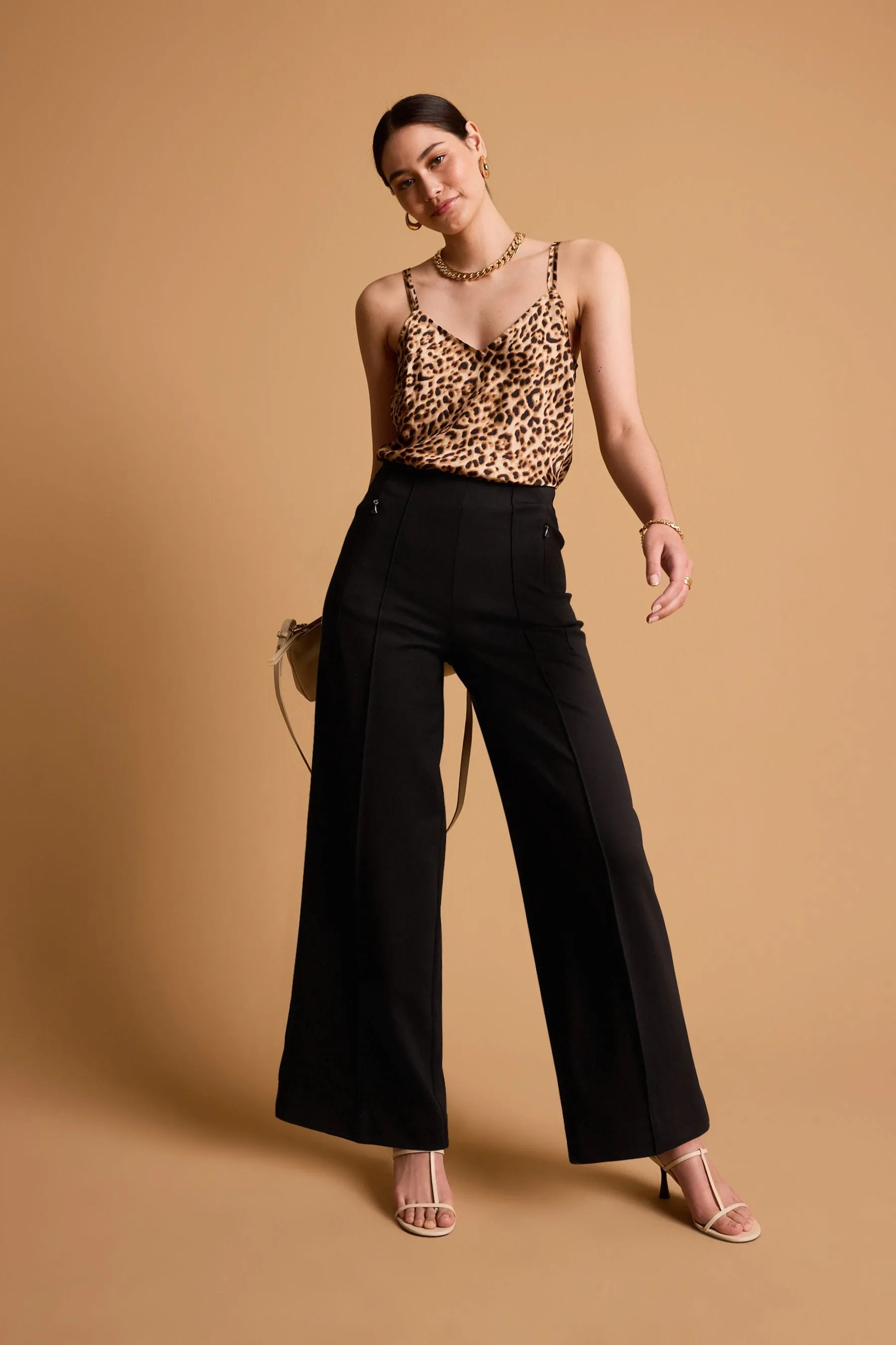 Sartoriale - Pantaloni larga in doppio jersey