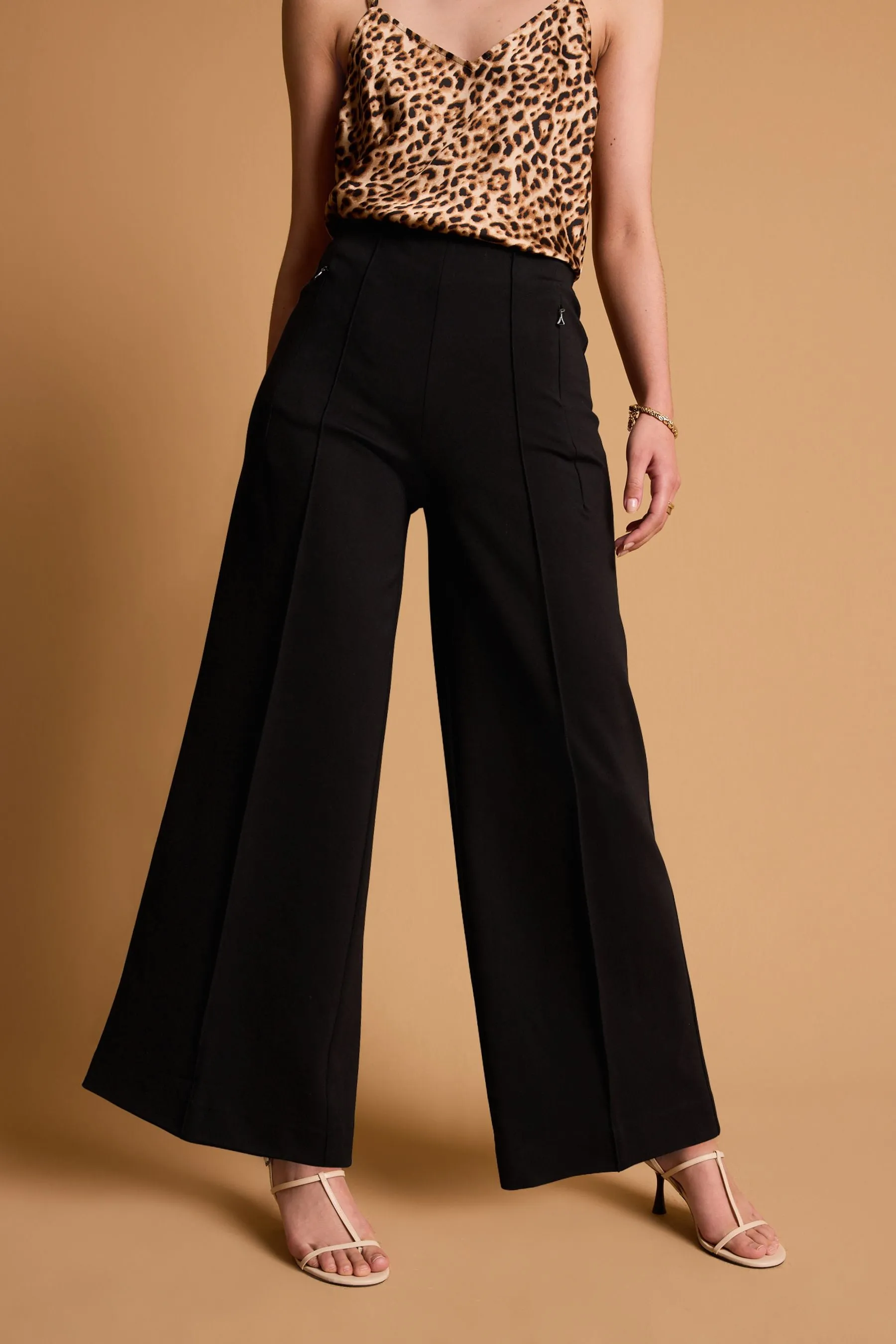 Sartoriale - Pantaloni larga in doppio jersey