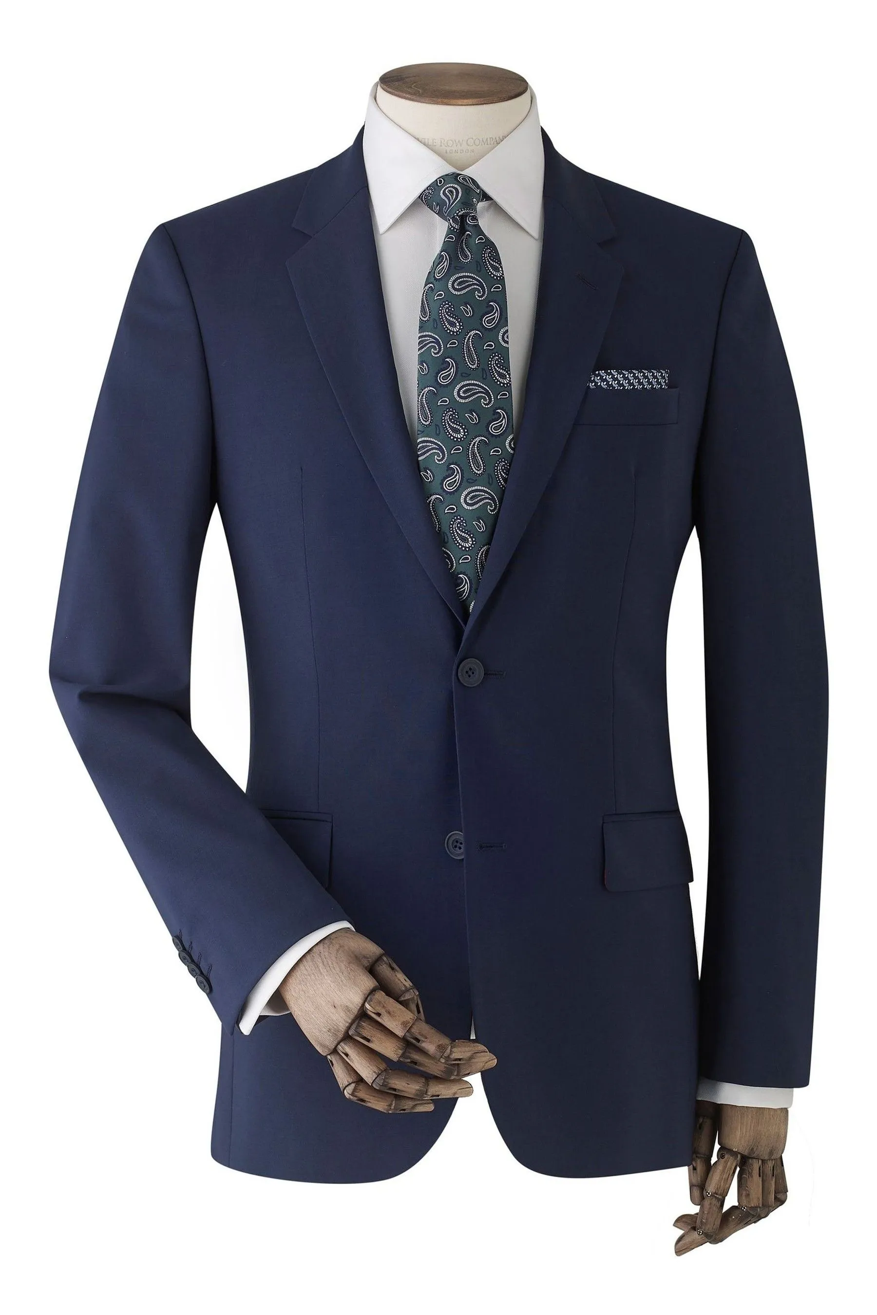 Savile - Row Co - Completo in Blend Vestibilità sartoriale blu navy Giacca