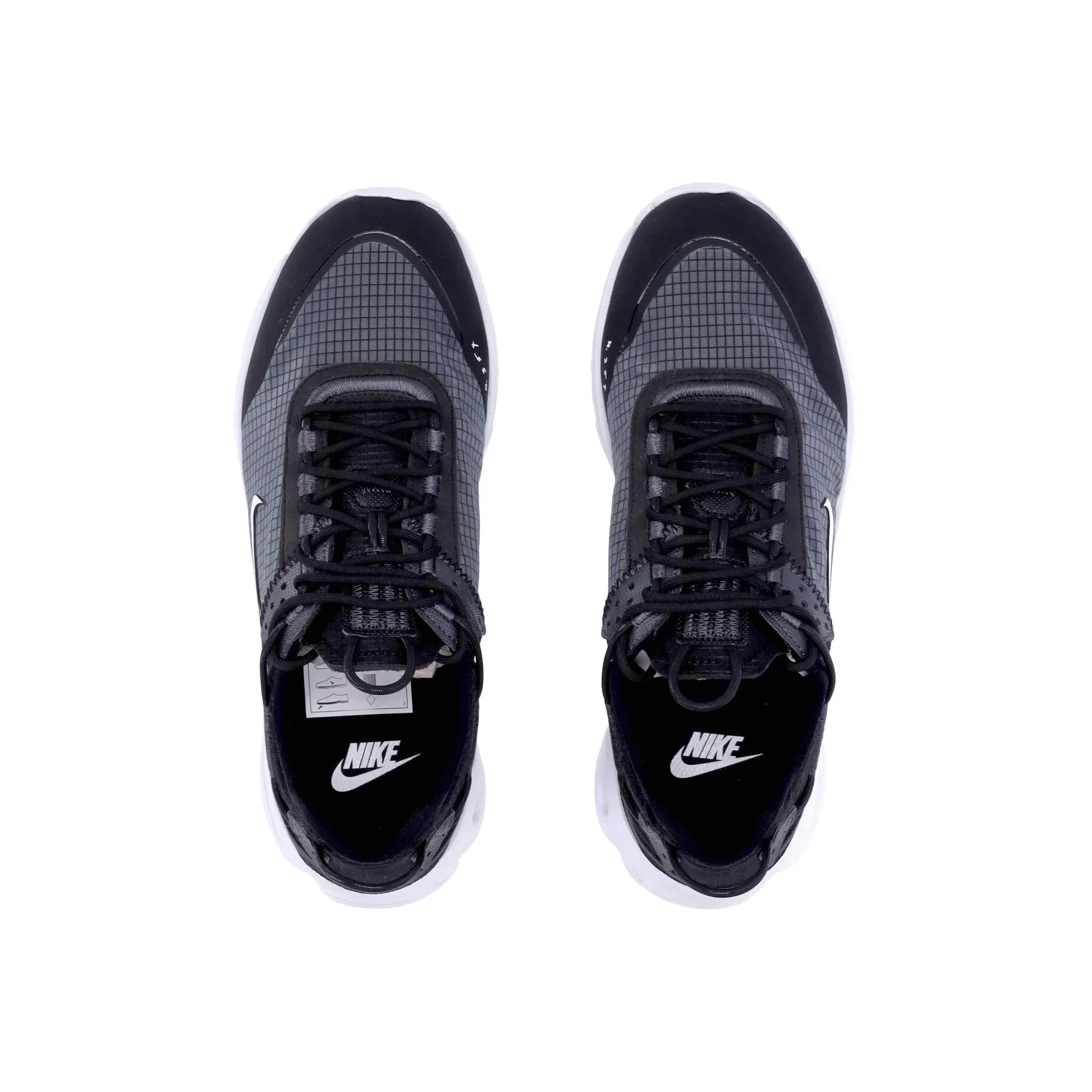 Scarpa Bassa Uomo React Live Black/white/dk Smoke Grey