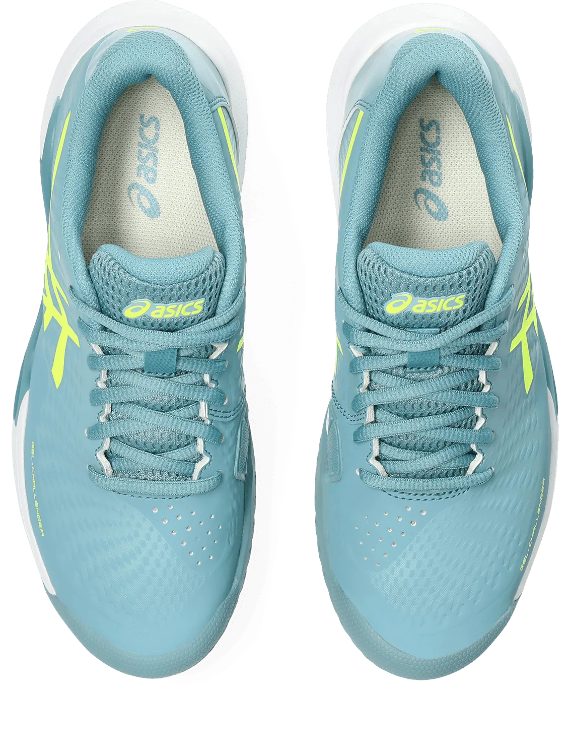 SCARPA DA TENNIS DA DONNA ASICS GEL-CHALLENGER 14 GRIS BLUE SAFETY YELLOW 1042A231 400