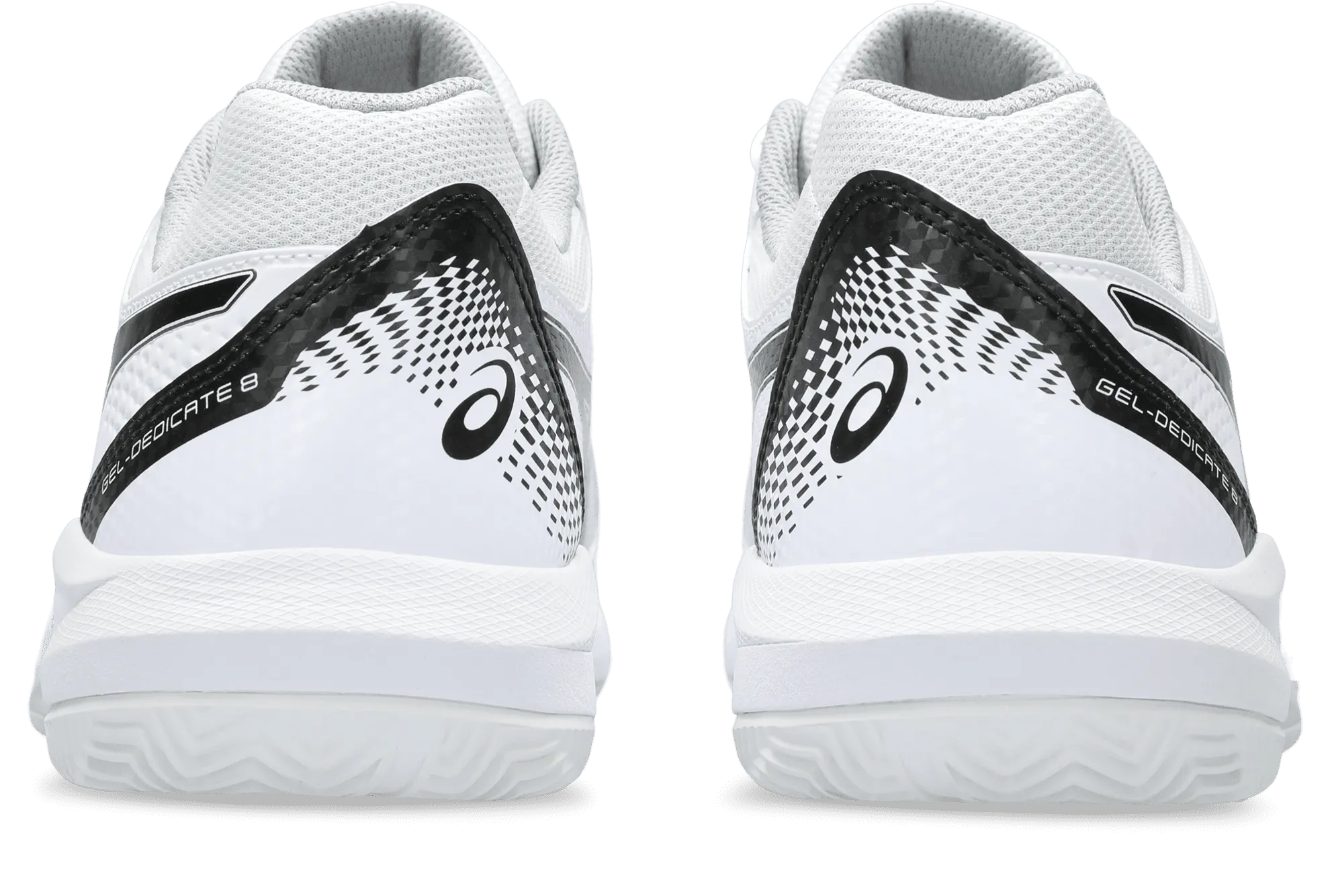 SCARPA DA TENNIS DA UOMO ASICS GEL-DEDICATE 8 CLAY WHITE BLACK 1041A448 101