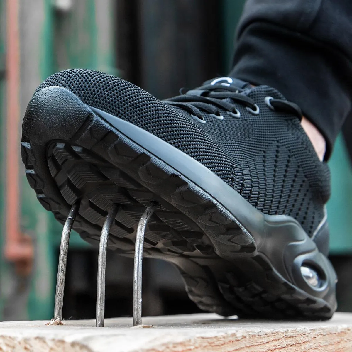 Scarpe antinfortunistiche da uomo Sneaker con punta in acciaio Scarpe antinfortunistiche da lavoro antiforatura Uomo Stivali da