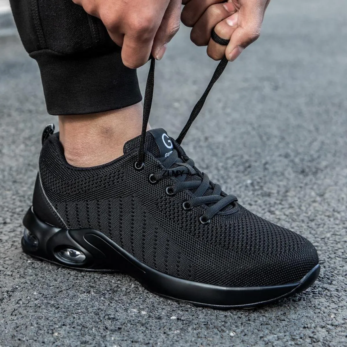 Scarpe antinfortunistiche da uomo Sneaker con punta in acciaio Scarpe antinfortunistiche da lavoro antiforatura Uomo Stivali da
