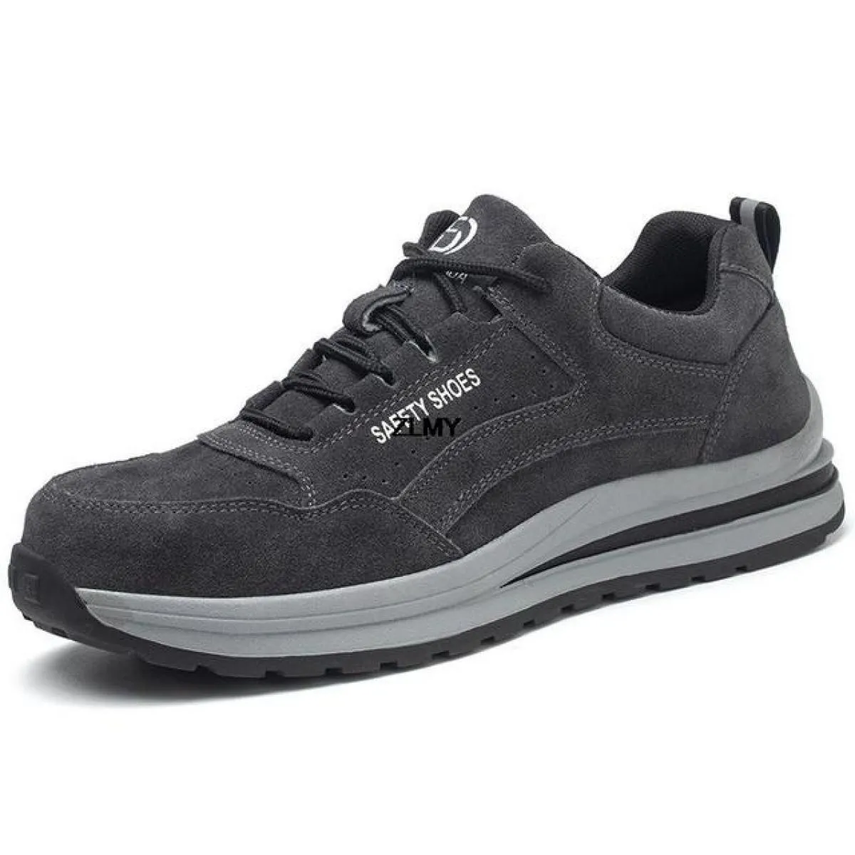 Scarpe antinfortunistiche in pelle scamosciata Scarpe con punta in acciaio da uomo Stivali antinfortunistici da lavoro a prova d