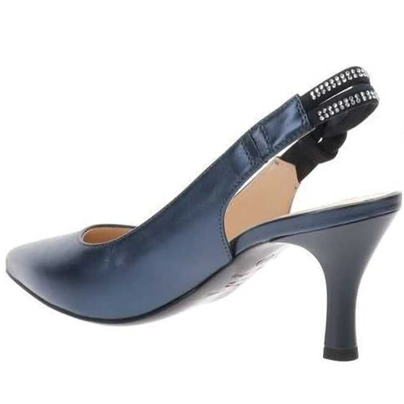 Scarpe da Donna NERO GIARDINI Art. E218342DE 201 decollete blu laminato Elegante