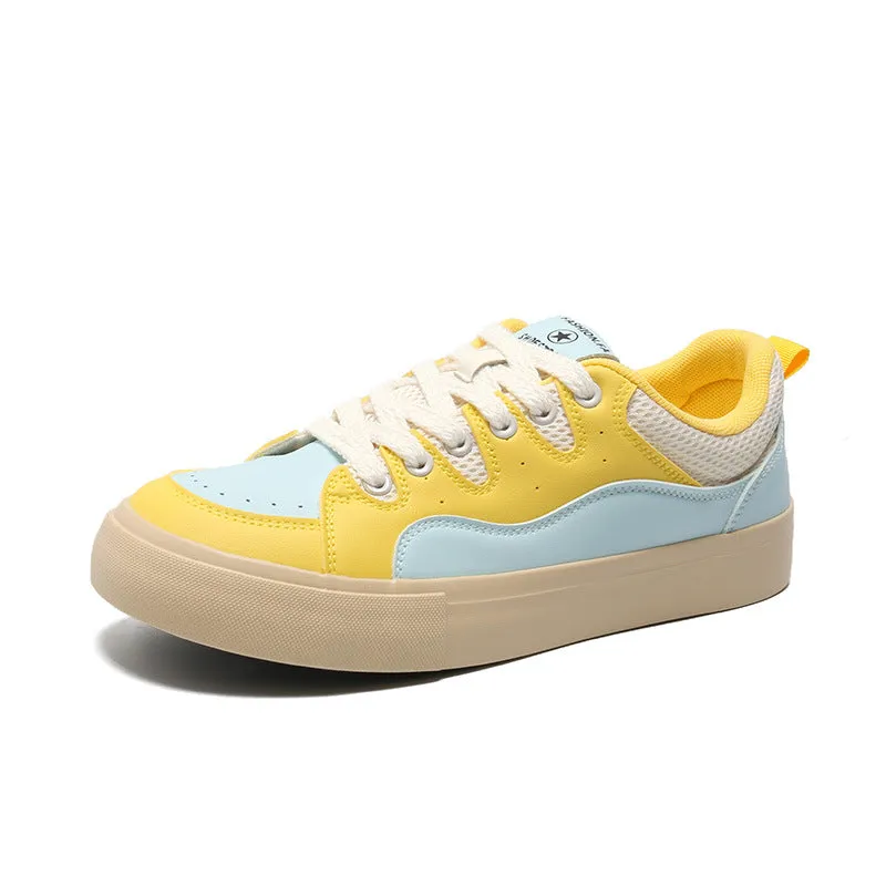 Scarpe da skate casual piatte abbinate ai colori alla moda da uomo