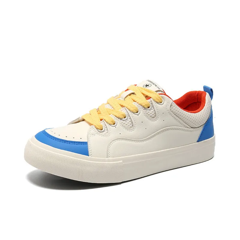 Scarpe da skate casual piatte abbinate ai colori alla moda da uomo