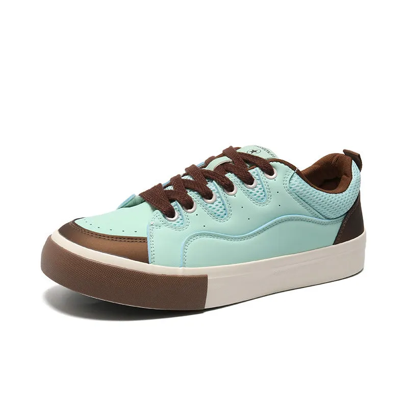 Scarpe da skate casual piatte abbinate ai colori alla moda da uomo