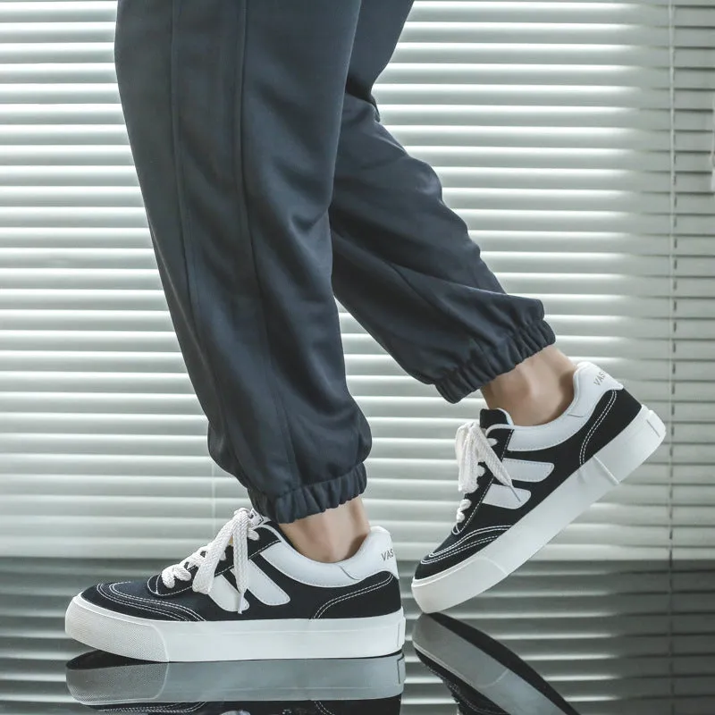 Scarpe da skate casual piatte in tela traspirante moda uomo  NEW   