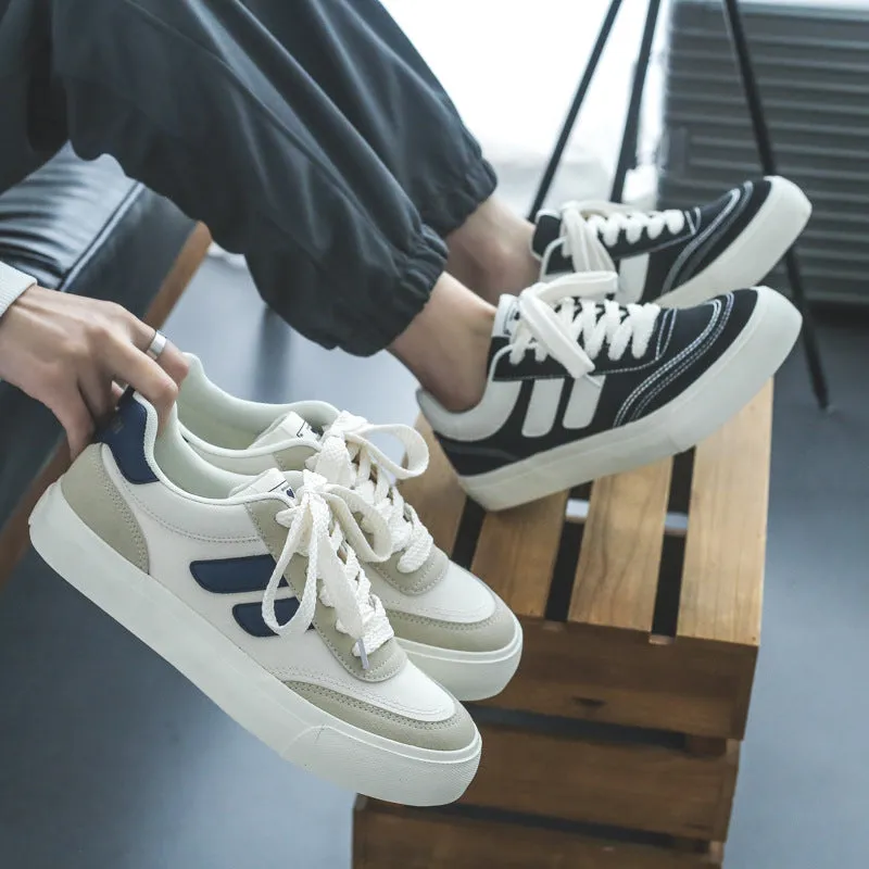 Scarpe da skate casual piatte in tela traspirante moda uomo  NEW   