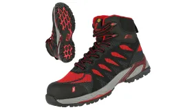 Scarponcini antinfortunistici NITRAS SAFETY da  Unisex tg. 38, col. Nero, Rosso, ESD