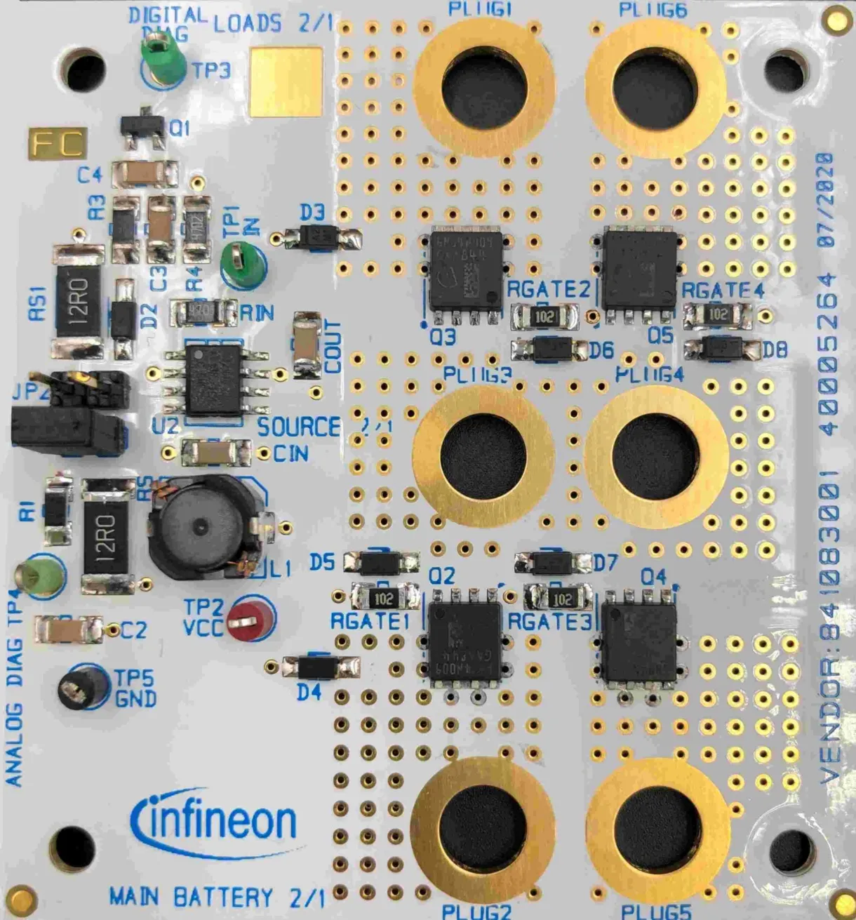Scheda di valutazione Driver gate MOSFET per Settore automobilistico, interruttore a batteria, distribuzione