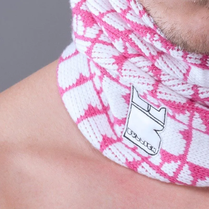 SCIARPE, FOULARD E COLLI  BULLISH GORRO LARGE PATTERN PAPB 027719 WHITE FUXIA