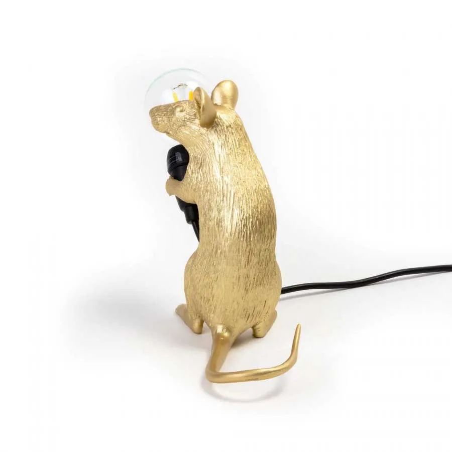 Seletti  Lampada da tavolo in resina a forma di topo Mouse - 40W - 3000k Luce Calda
