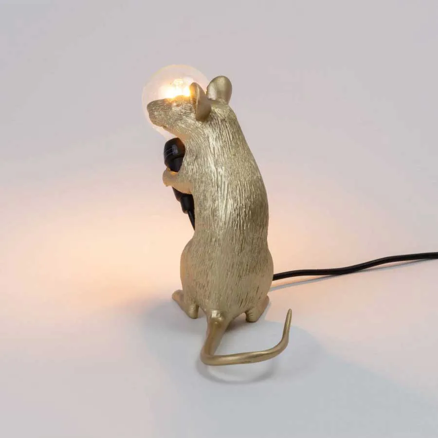 Seletti  Lampada da tavolo in resina a forma di topo Mouse - 40W - 3000k Luce Calda