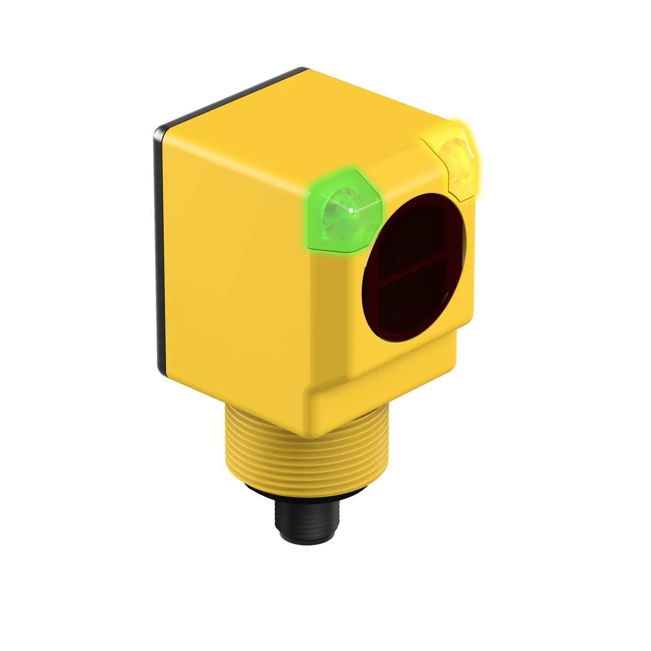 Sensore fotoelettrico Rettangolare Banner, Soppressione di sfondo, rilevamento 200 mm, uscita NPN