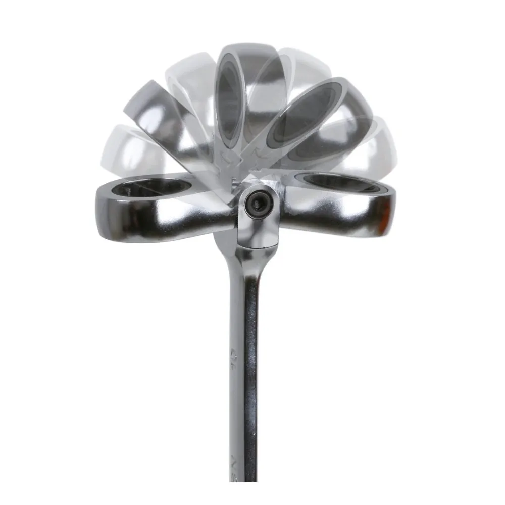 Serie di 9 chiavi combinate a cricchetto snodate con supporto compatto - Beta 142SN/SC9