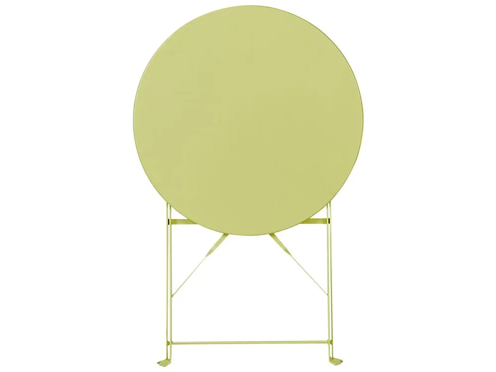 Set bistrot Pieghevole FIORI Metallo Verde lime