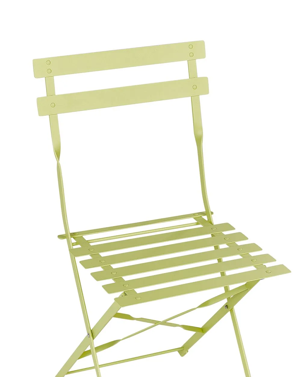 Set bistrot Pieghevole FIORI Metallo Verde lime