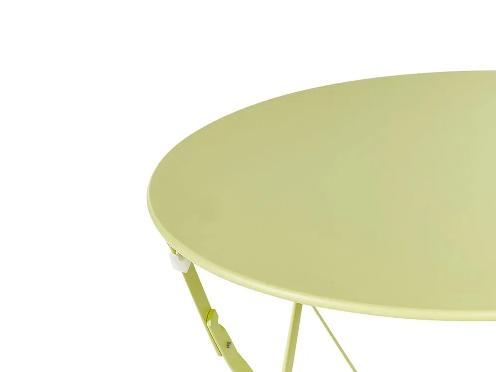 Set bistrot Pieghevole FIORI Metallo Verde lime