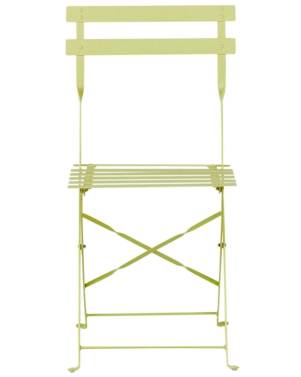 Set bistrot Pieghevole FIORI Metallo Verde lime