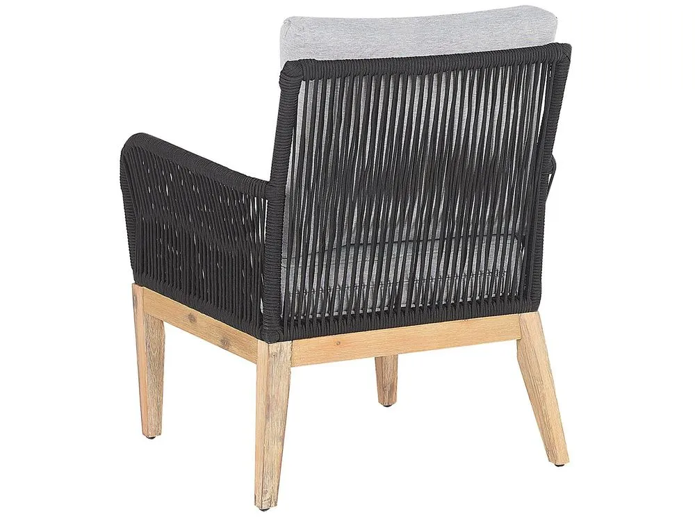 Set da giardino con tavolo 4 posti MERANO Legno d'acacia Grigio