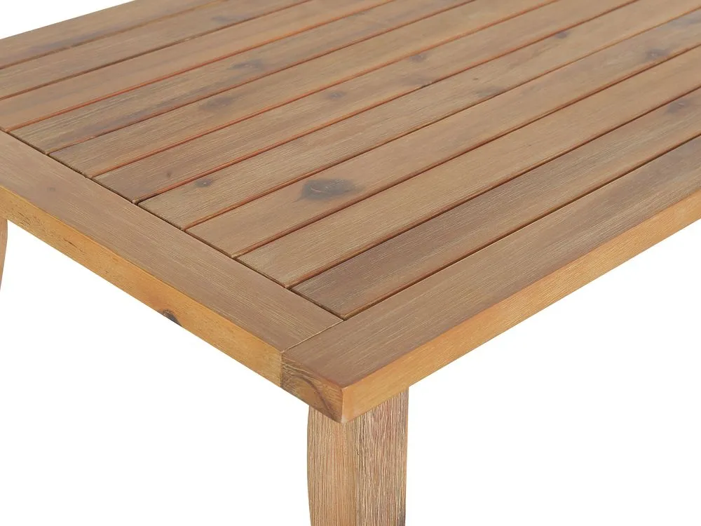 Set da giardino con tavolo 4 posti MERANO Legno d'acacia Grigio