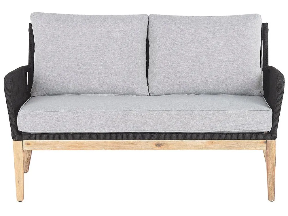 Set da giardino con tavolo 4 posti MERANO Legno d'acacia Grigio
