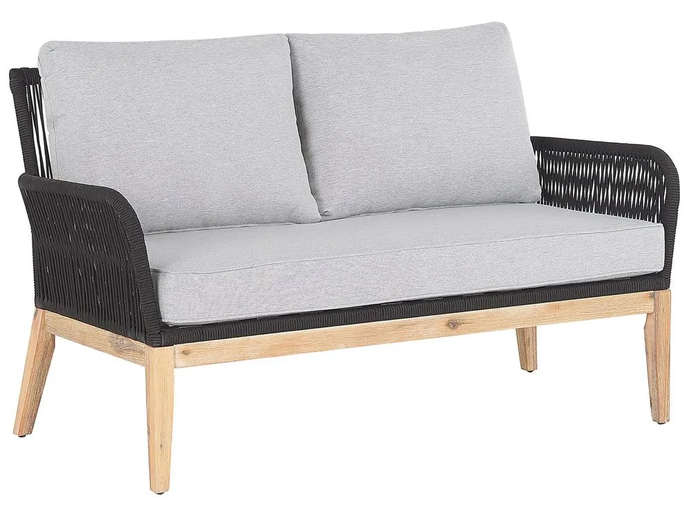 Set da giardino con tavolo 4 posti MERANO Legno d'acacia Grigio