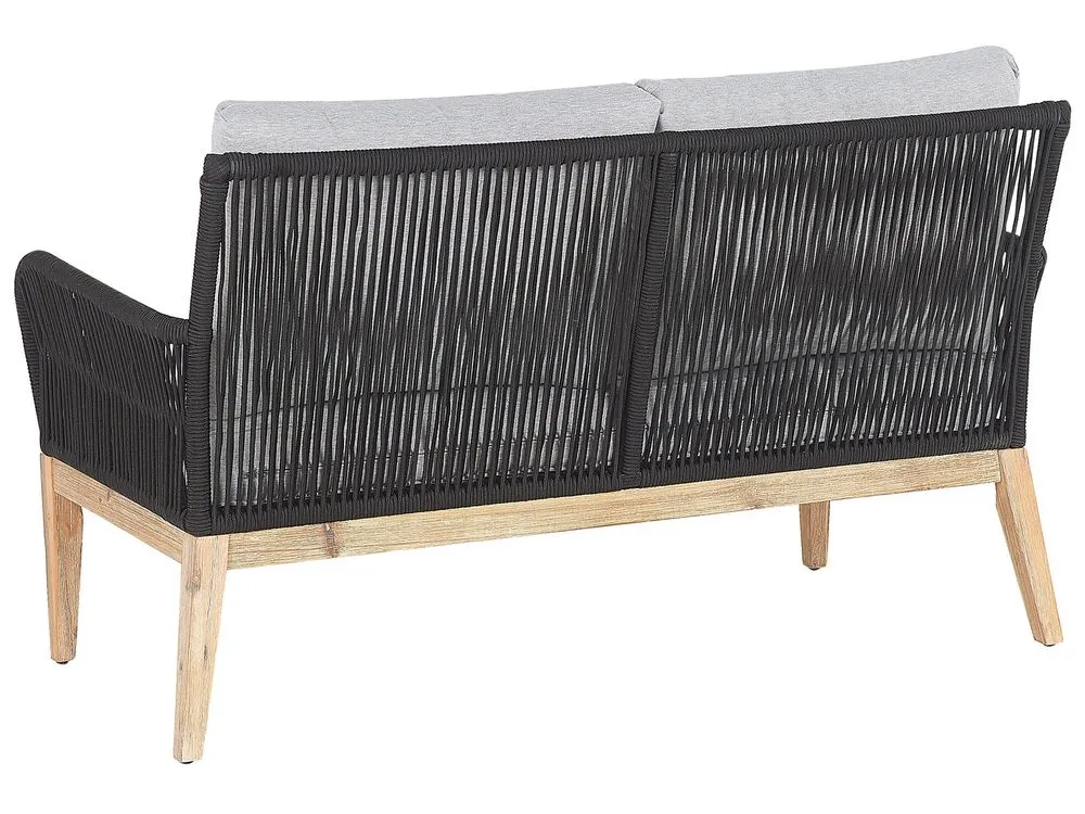 Set da giardino con tavolo 4 posti MERANO Legno d'acacia Grigio