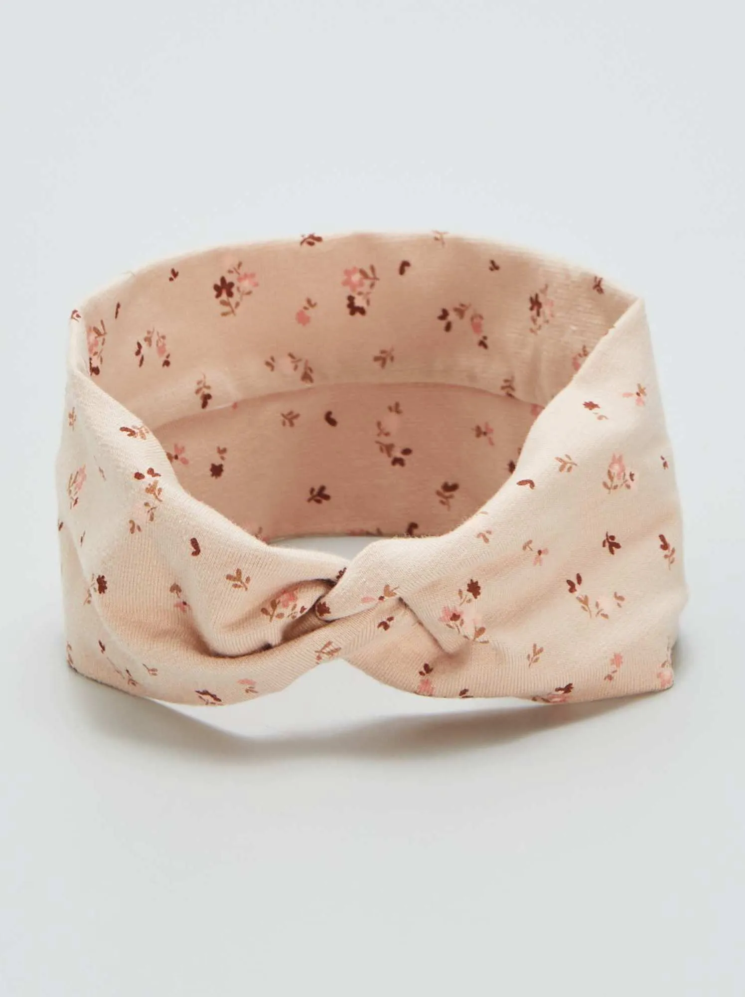 Set di 2 fasce incrociate in maglia - Beige