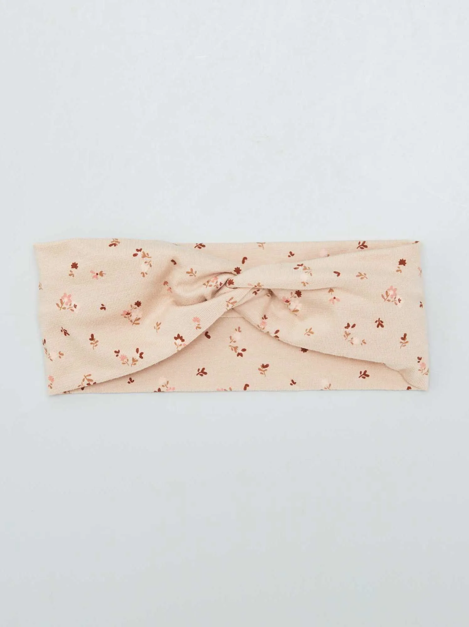 Set di 2 fasce incrociate in maglia - Beige