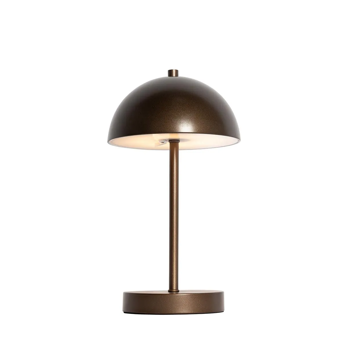 Set di 2 lampade da tavolo per esterni a fungo bronzo scuro ricaricabili - Keira