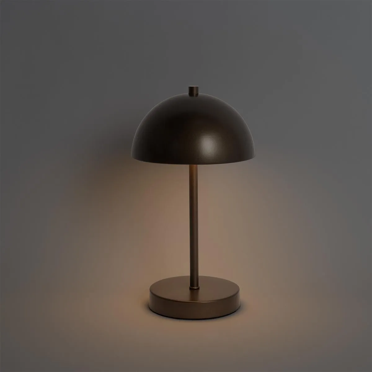 Set di 2 lampade da tavolo per esterni a fungo bronzo scuro ricaricabili - Keira