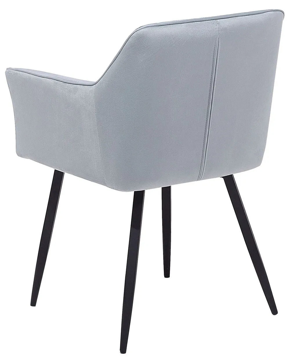 Set di 2 sedie da pranzo JASMIN Velluto Grigio chiaro