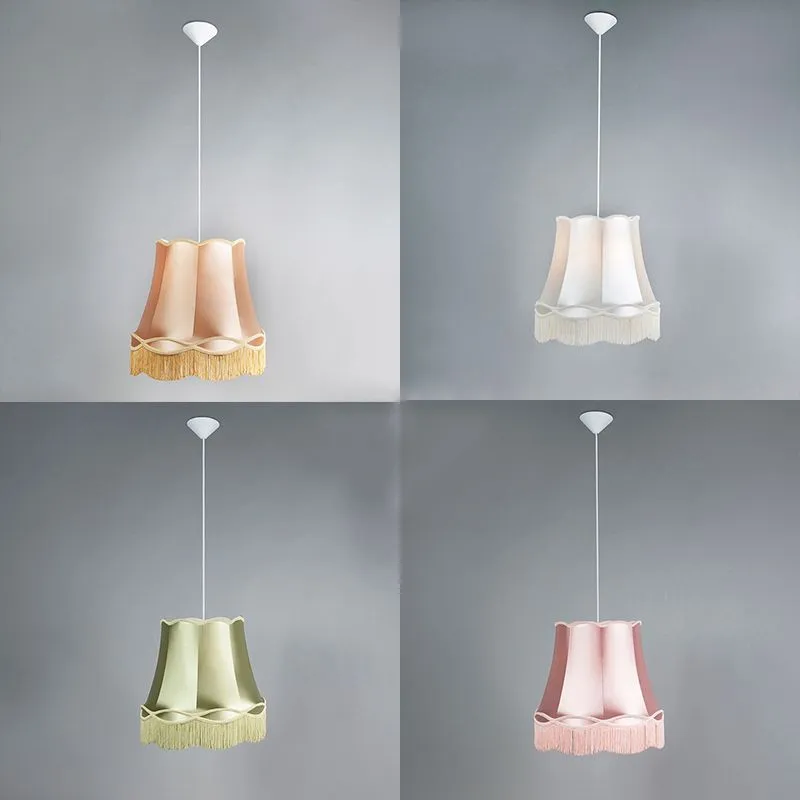 Set di 4 lampade a sospensione retrò colorate 45 cm - Nonna
