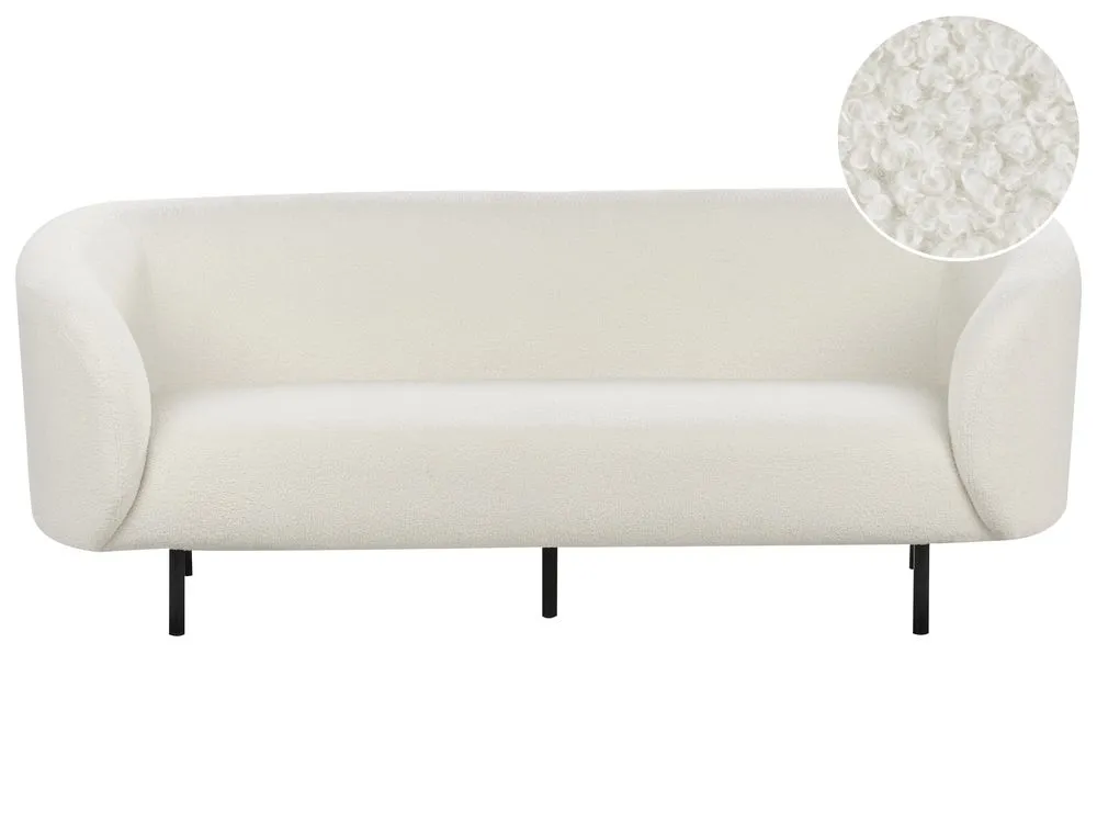 Set of 2 Decorative Cushions JASMINE 45 x 45 cm White Solid