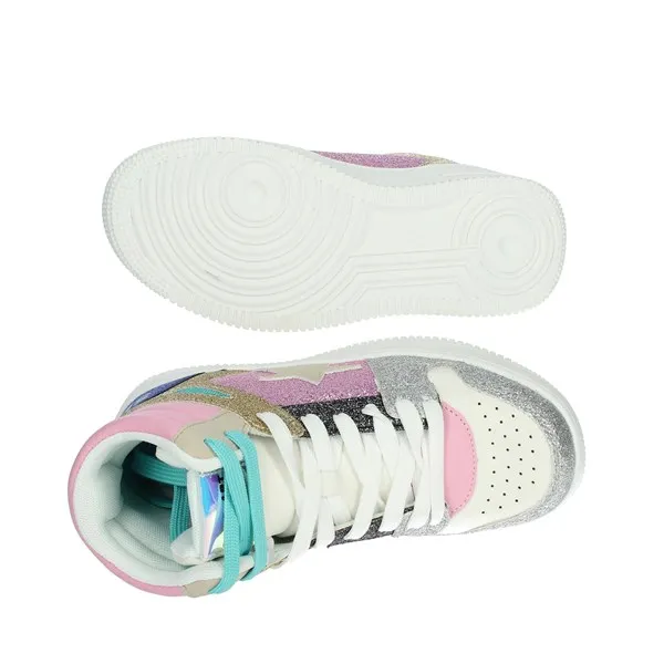SHOP ART  SNEAKERS ALTA SAG80418 BIANCO/ROSA